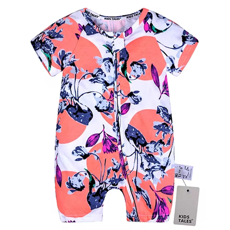 Unisex Newborn Baby Rompers Cotton Baby Boy Clothes Infant Jumpsuits Summer Bebe Clothes Short Sleeve Baby Girls Rompers Summer