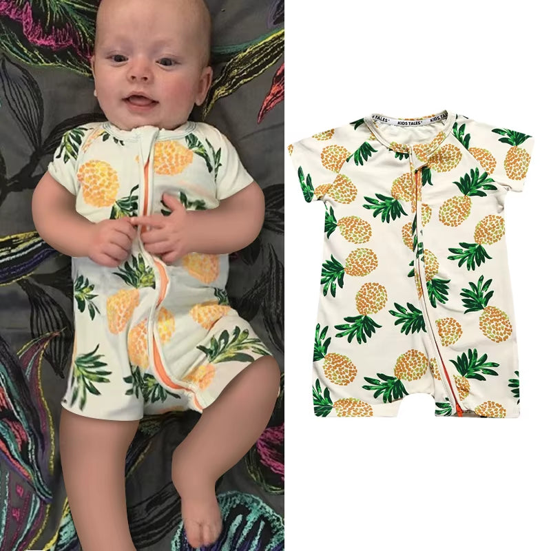 Unisex Newborn Baby Rompers Cotton Baby Boy Clothes Infant Jumpsuits Summer Bebe Clothes Short Sleeve Baby Girls Rompers Summer