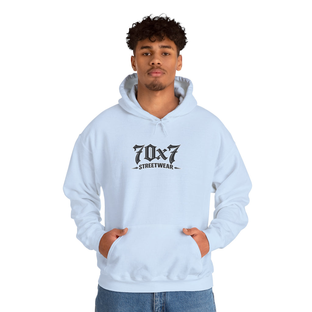 70x7 Streetwear Hoodie — 70x7 "Walk Different" Graphic Pullover