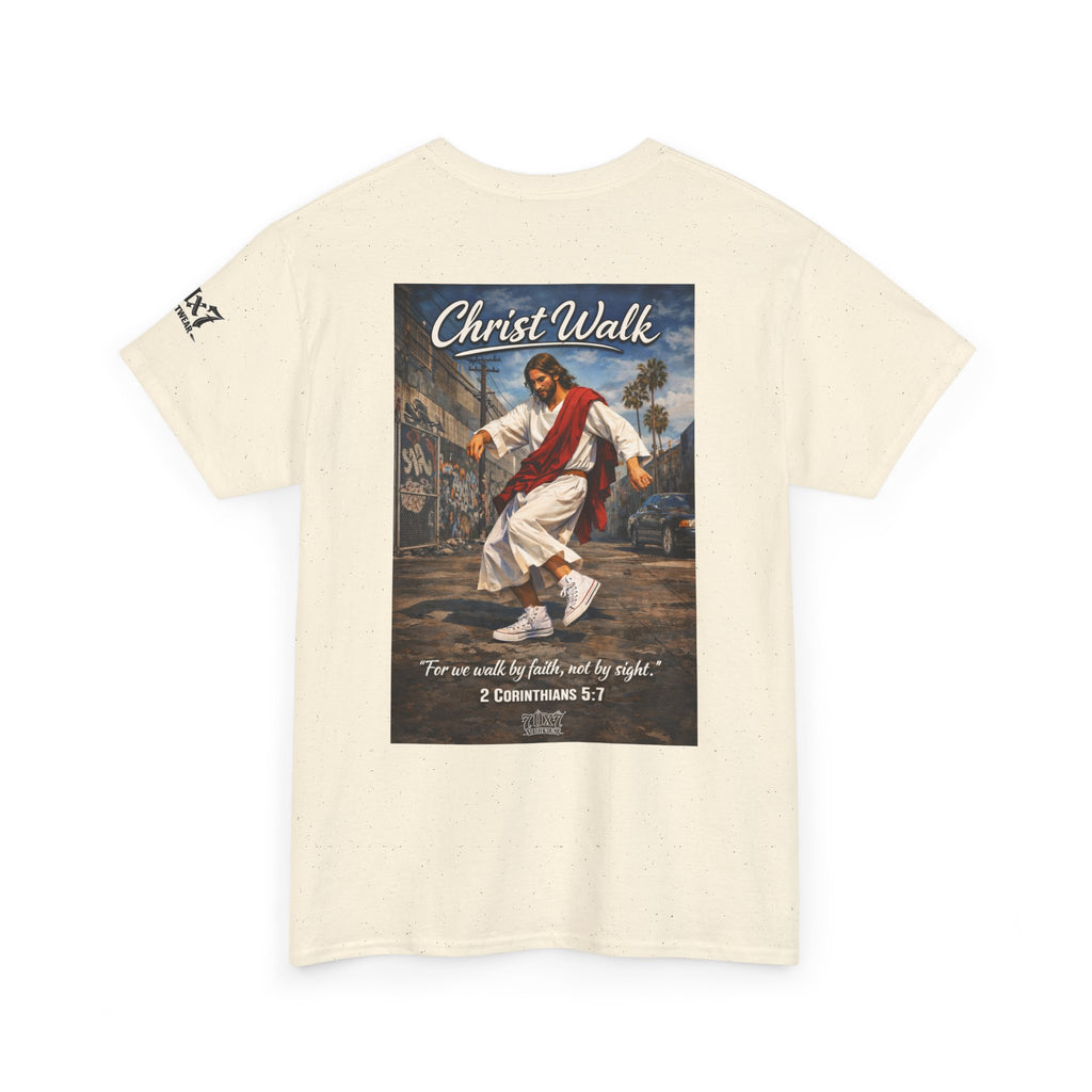 Christ Walk T-Shirt — ‘For we walk by faith, not by sight’ Christian Graphic Tee