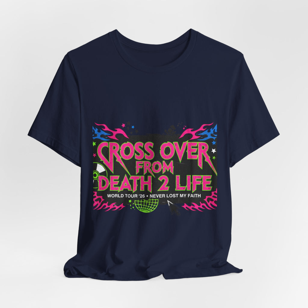 Cross Over From Death 2 Life Tee | Y2K Distressed Band Style, vintage band tee