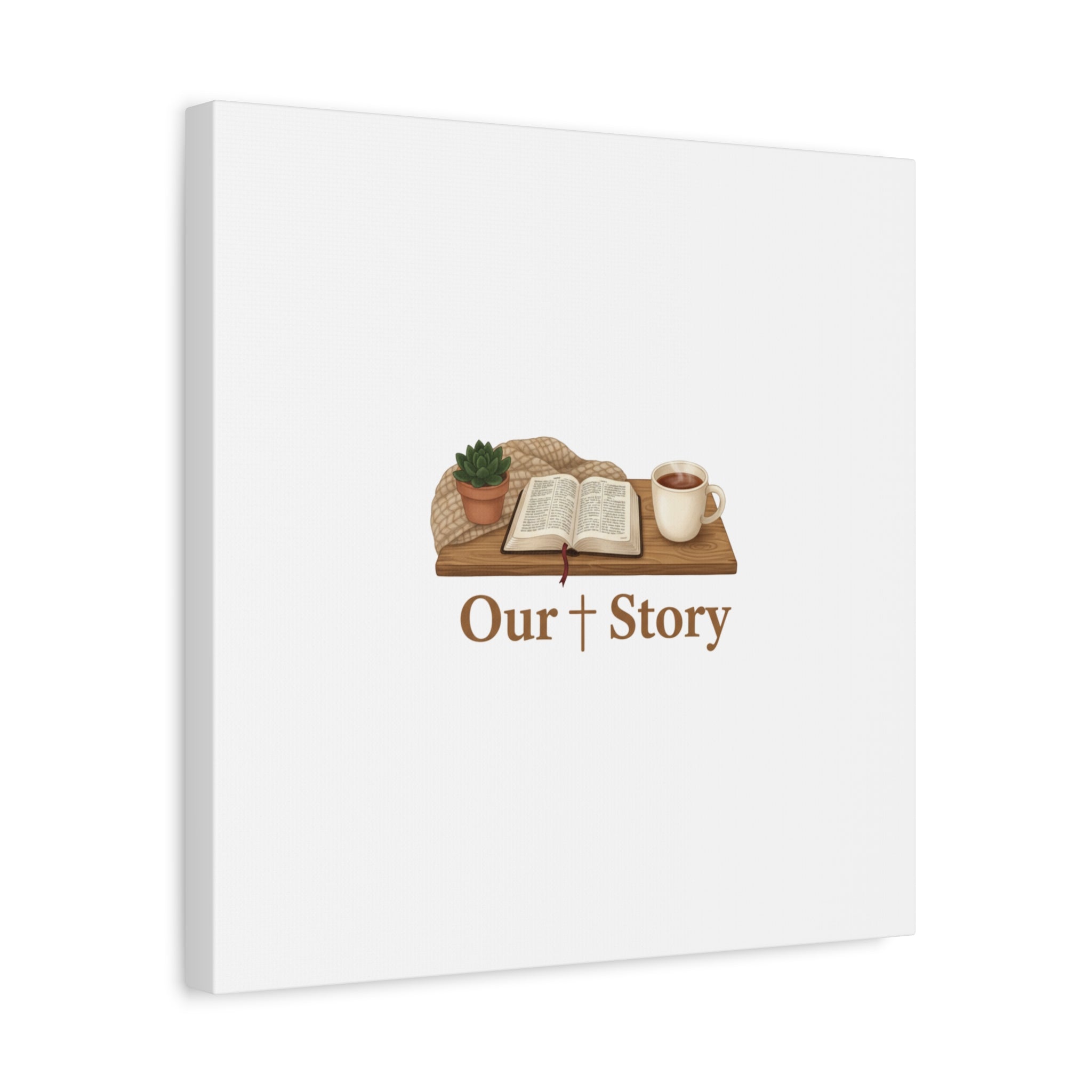 Our Story Canvas | Cozy Reading Aesthetic, Bookish Home Decor