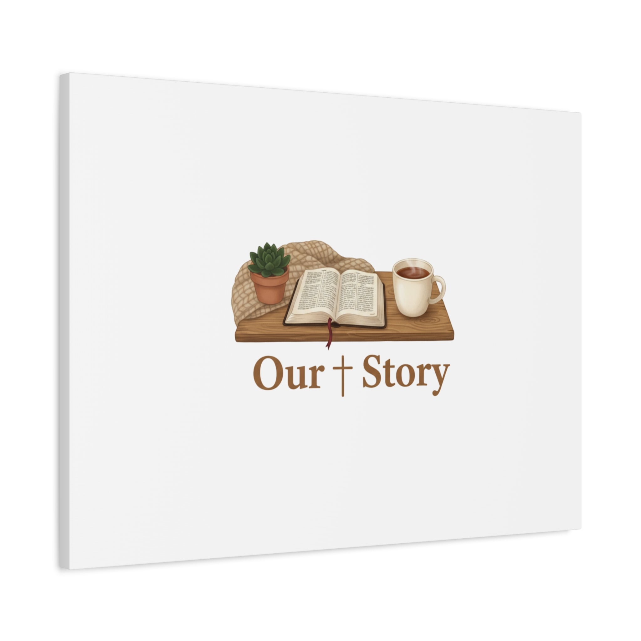 Our Story Canvas | Cozy Reading Aesthetic, Bookish Home Decor
