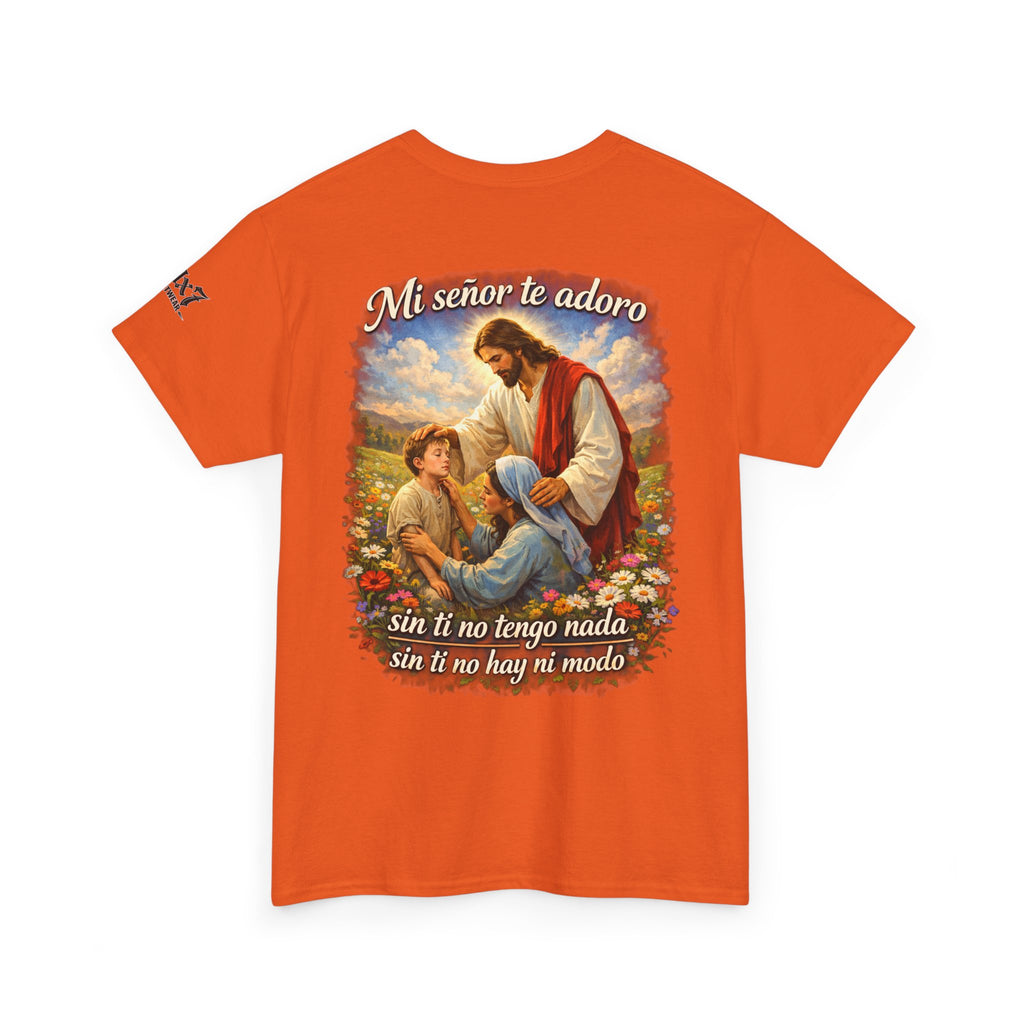 70x7 Streetwear “Mi Señor Te Adoro” Christian Graphic Tee
