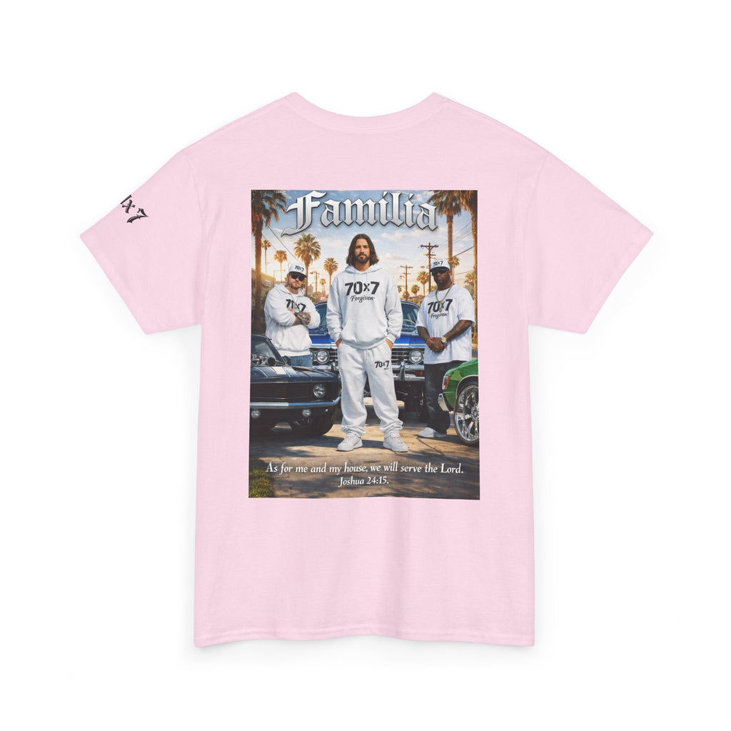 70x7 Streetwear Familia Tee — Christian Urban Crew T-Shirt