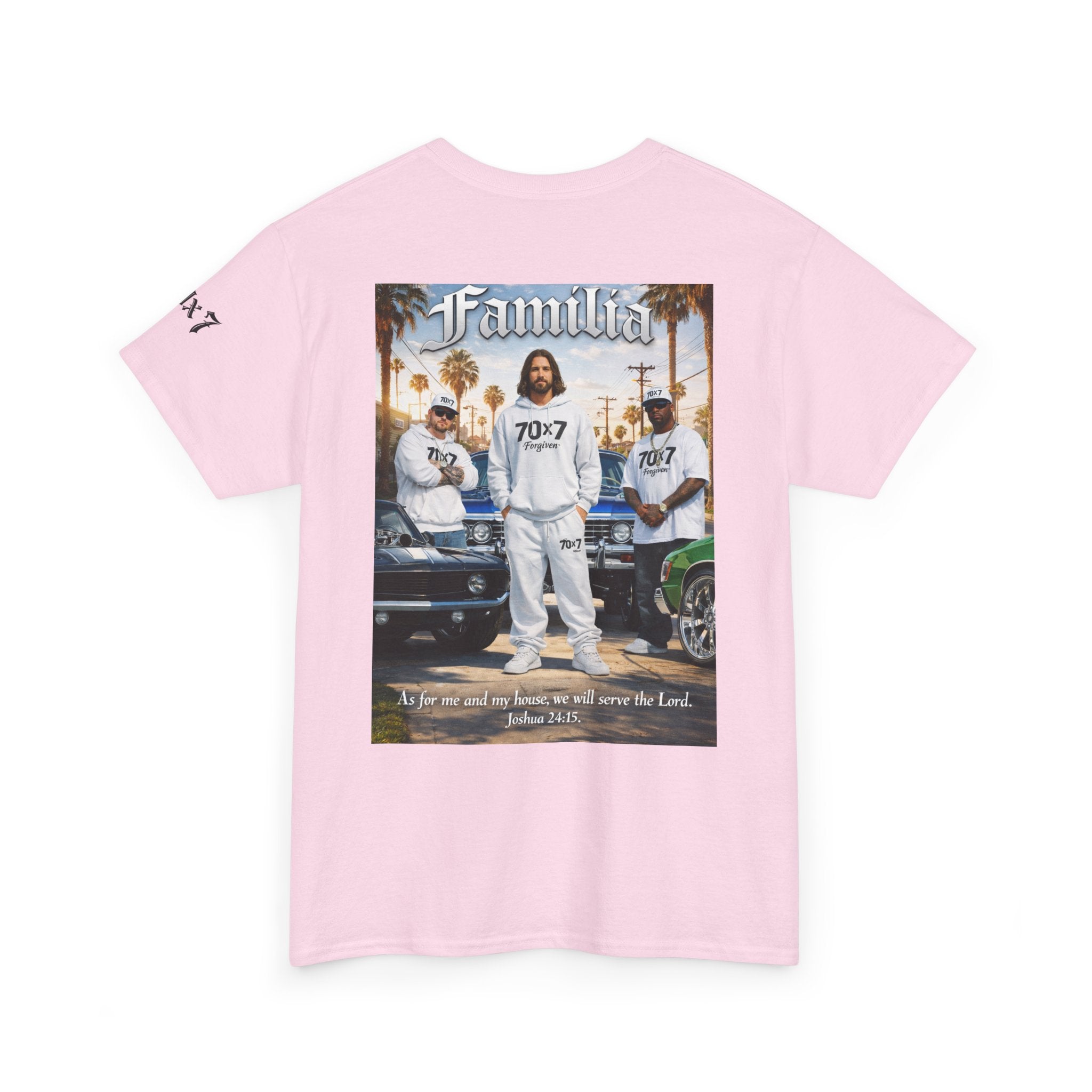 70x7 Streetwear Familia Tee — Christian Urban Crew T-Shirt