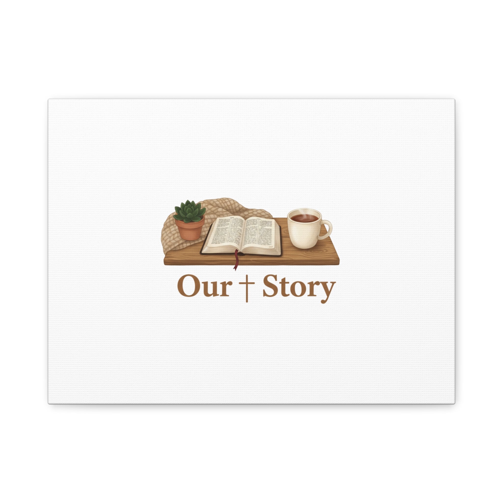 Our Story Canvas | Cozy Reading Aesthetic, Bookish Home Decor
