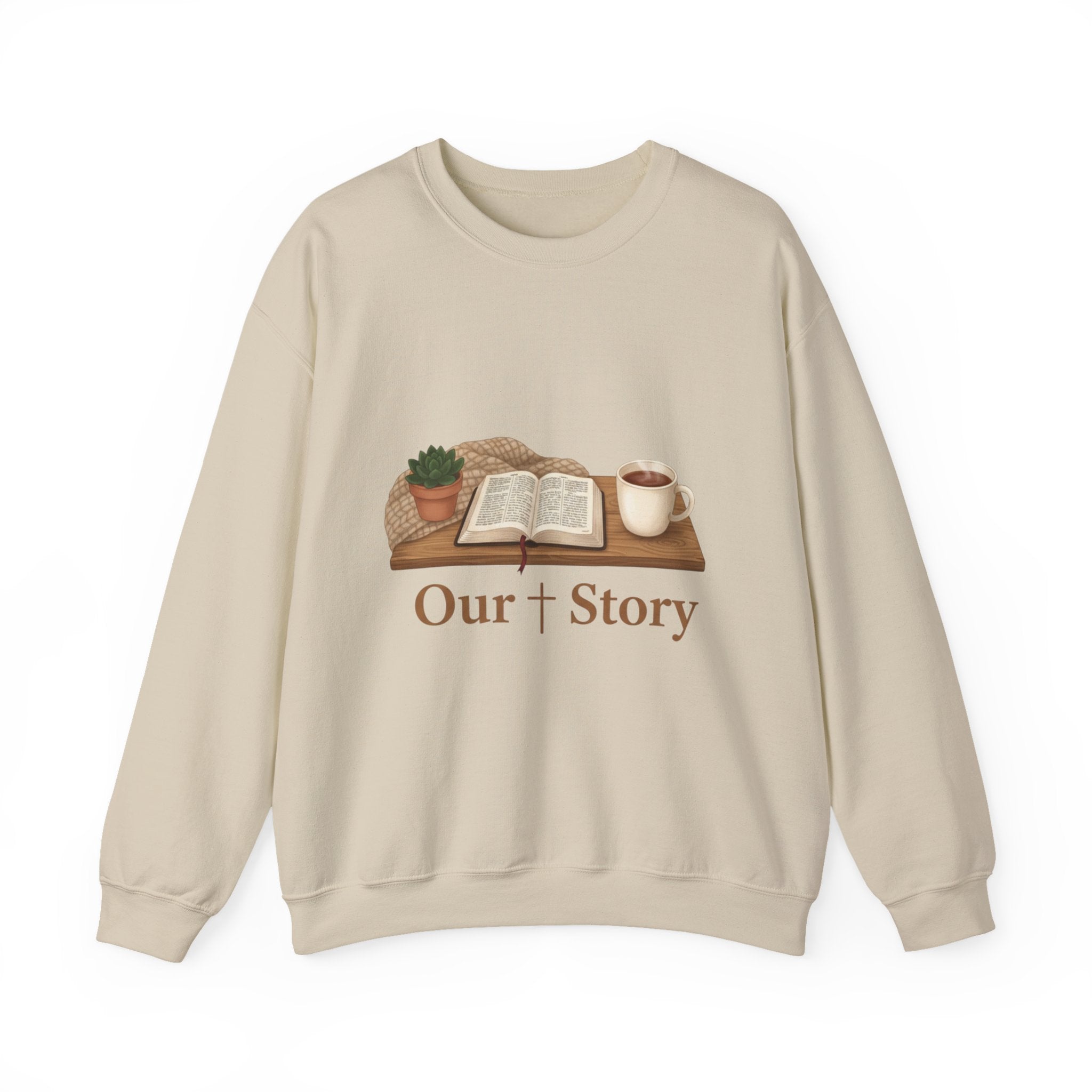 Our Story Crewneck Sweatshirt | Cozy Book Aesthetic, Library Life
