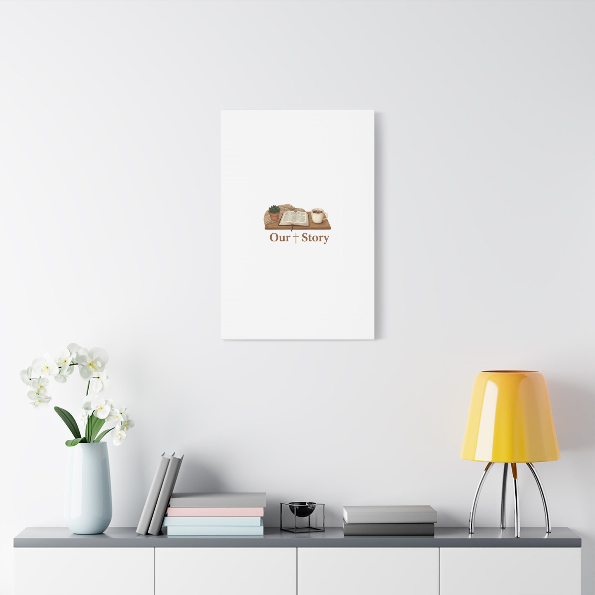 Our Story Canvas | Cozy Reading Aesthetic, Bookish Home Decor