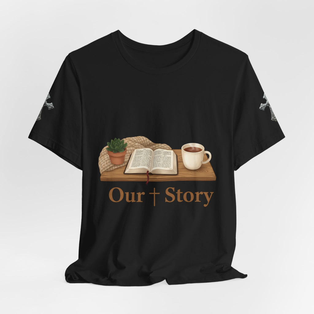 Our Story bookish reading tee | cozy book aesthetic, library life