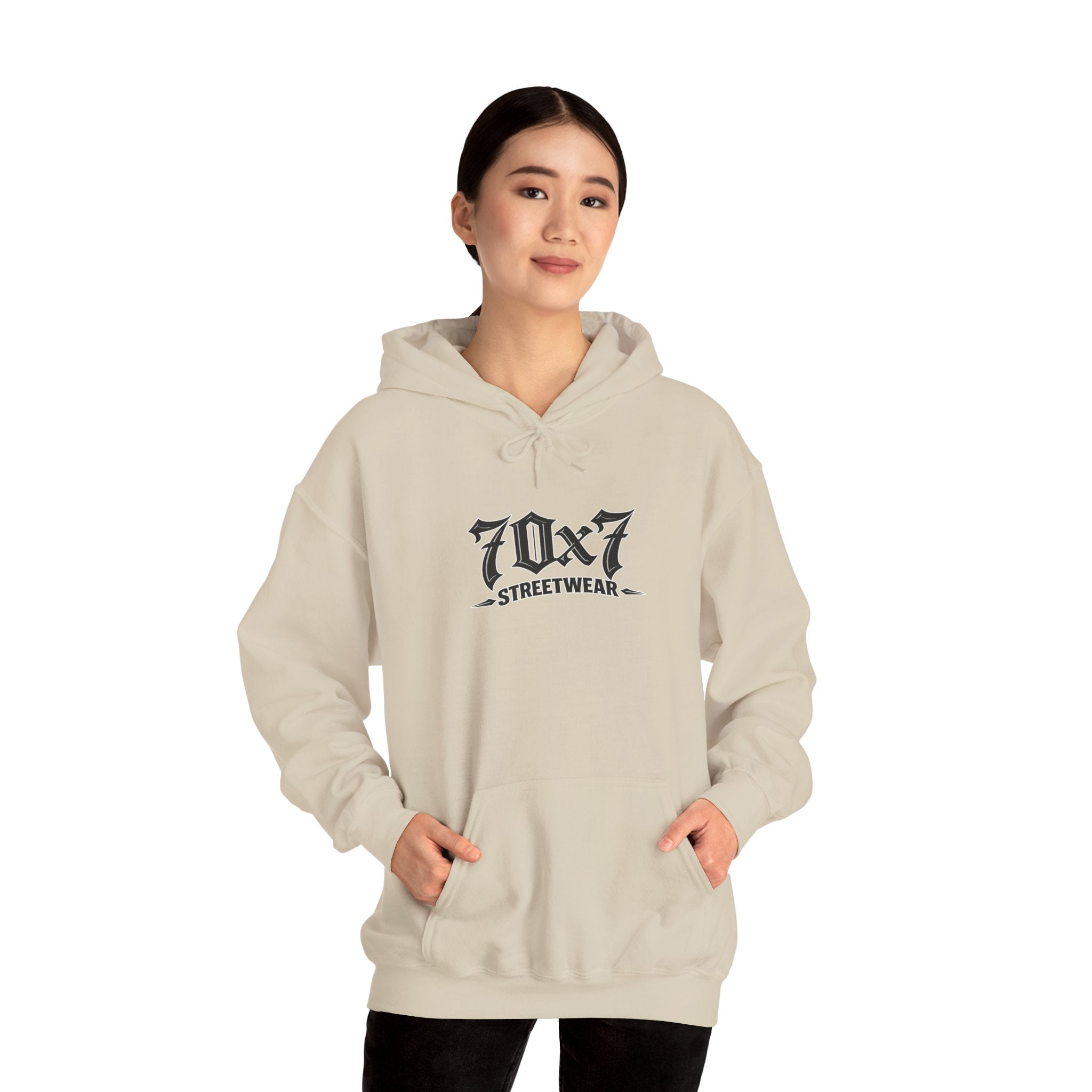 70x7 Streetwear Hoodie — 70x7 "Walk Different" Graphic Pullover