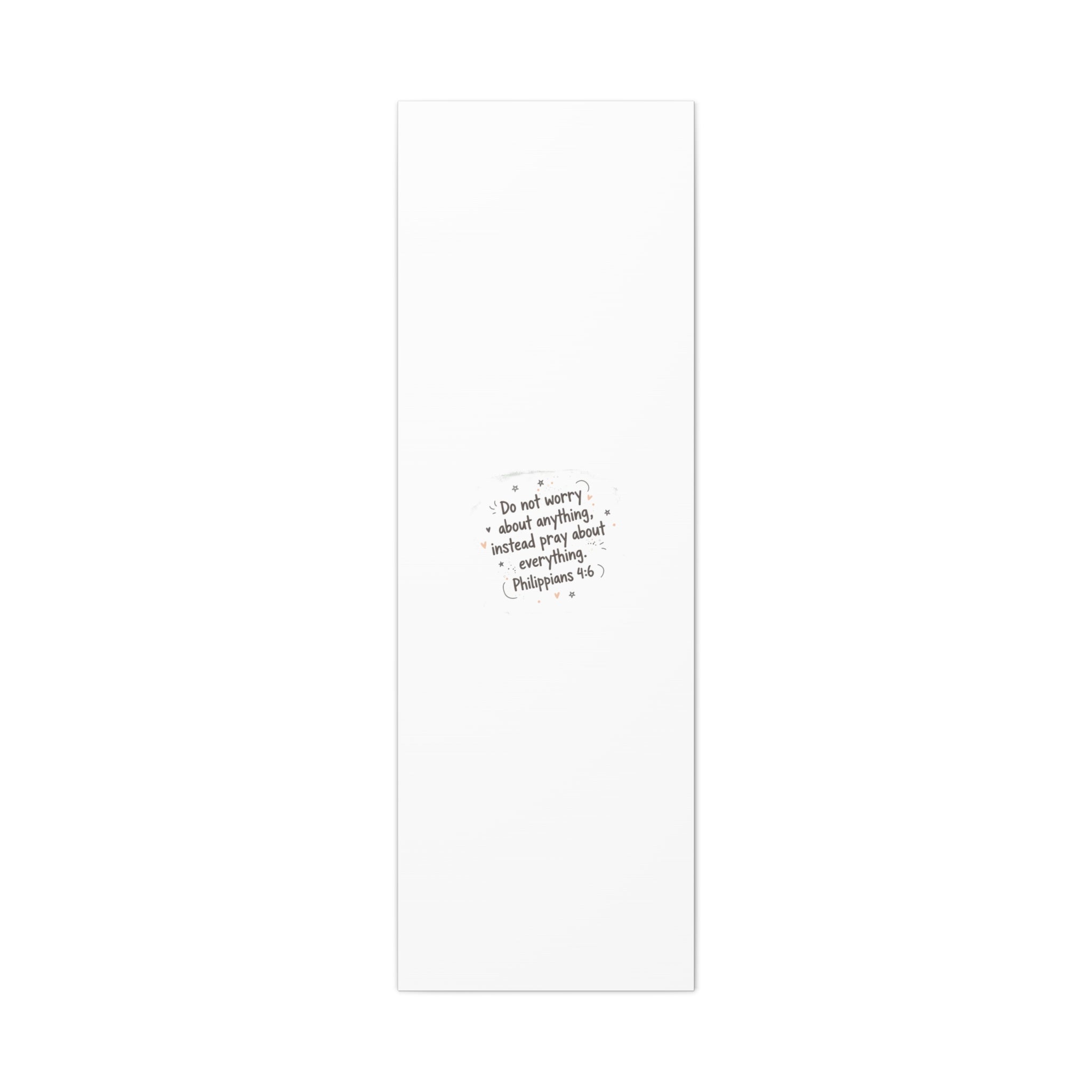 Do Not Worry Prayer Canvas | Handwritten Messy Script, Pastel Doodle Art