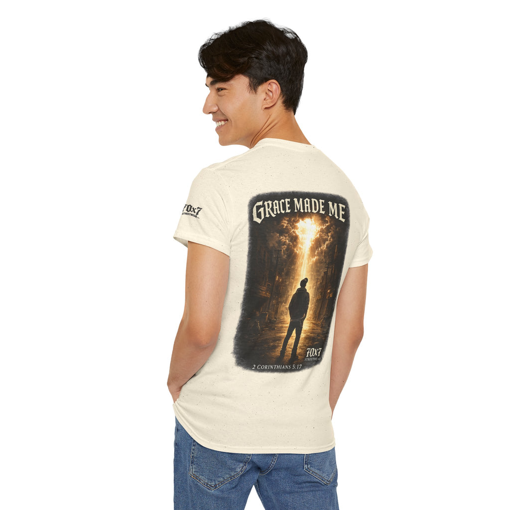 70x7 Streetwear Grace Made Me T-Shirt — Inspirational Christian Streetwear Tee