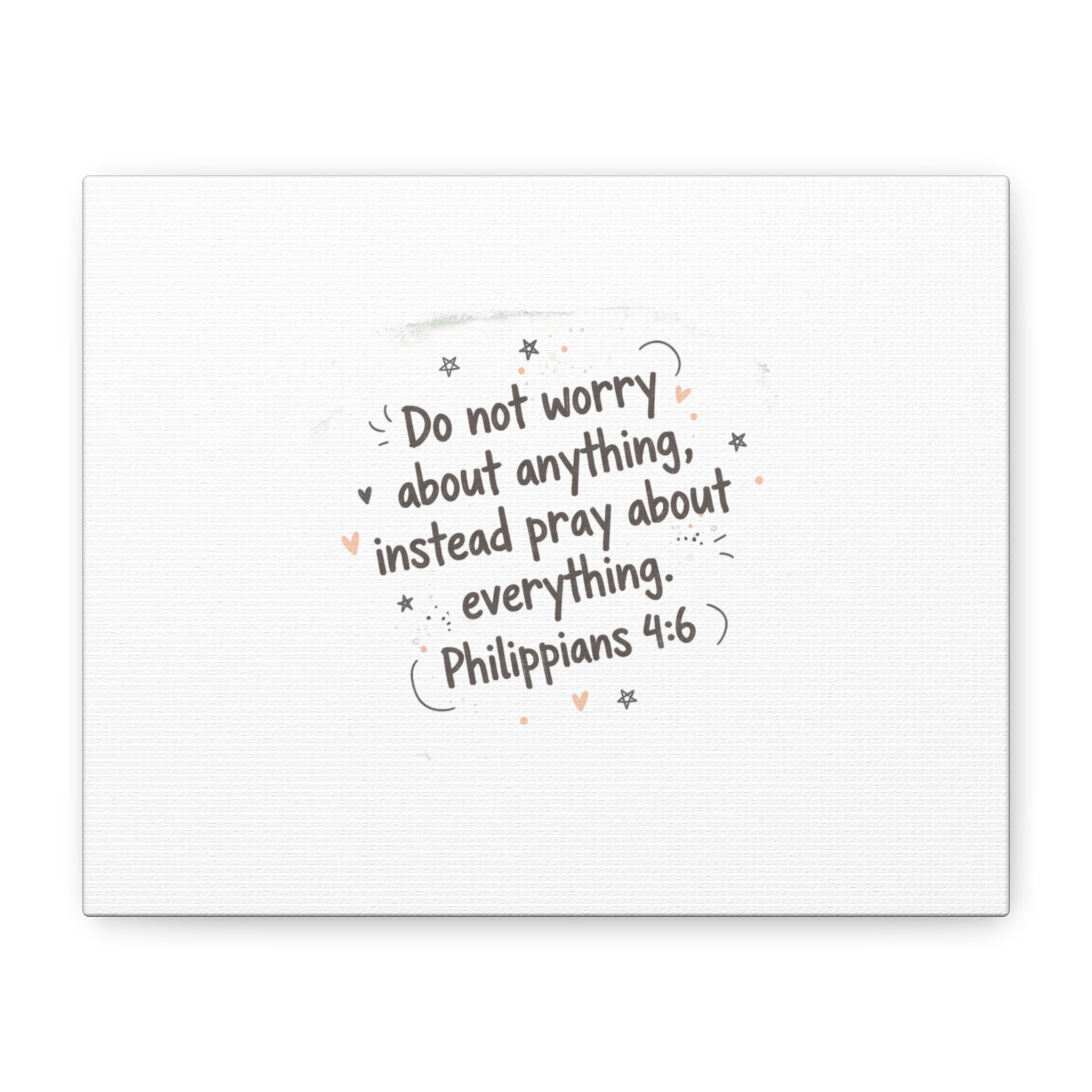 Do not worry canvas print