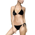 70x7 Streetwear Black Tie-Side Bikini Swimsuit