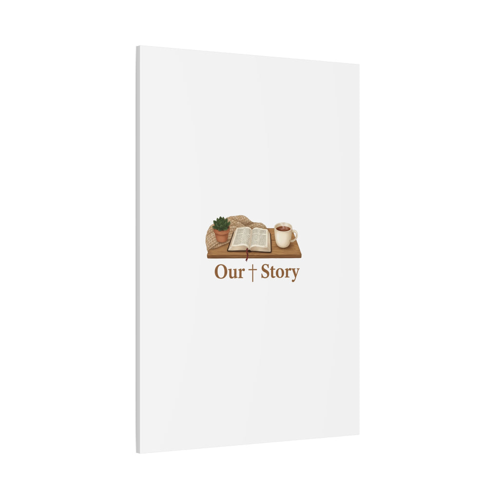 Our Story Canvas | Cozy Reading Aesthetic, Bookish Home Decor