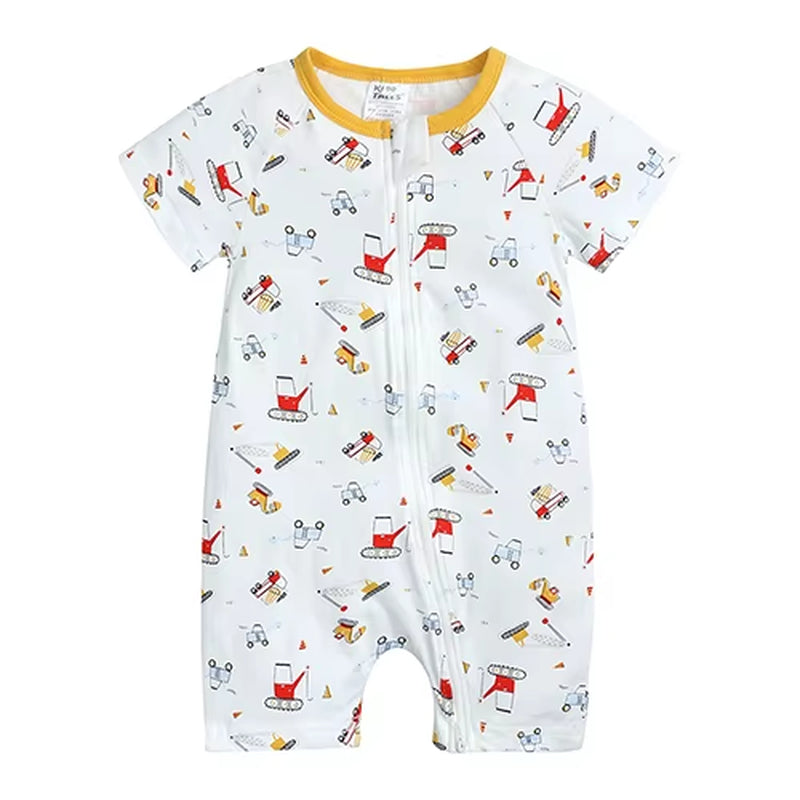 Unisex Newborn Baby Rompers Cotton Baby Boy Clothes Infant Jumpsuits Summer Bebe Clothes Short Sleeve Baby Girls Rompers Summer