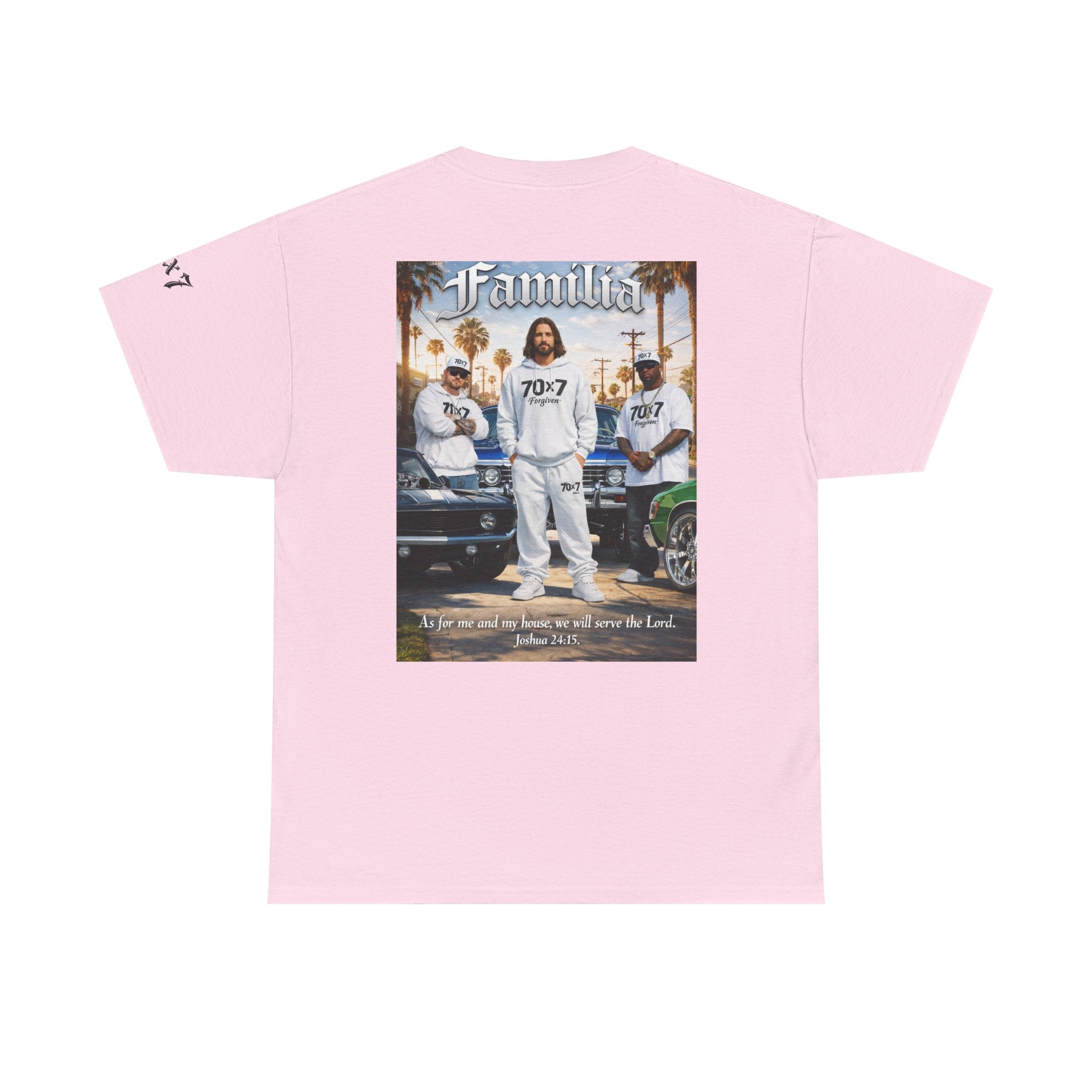 70x7 Streetwear Familia Tee — Christian Urban Crew T-Shirt