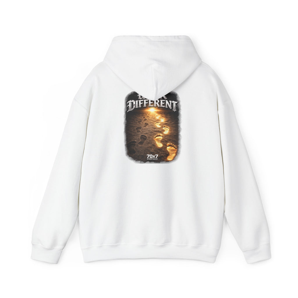 70x7 Streetwear Hoodie — 70x7 "Walk Different" Graphic Pullover