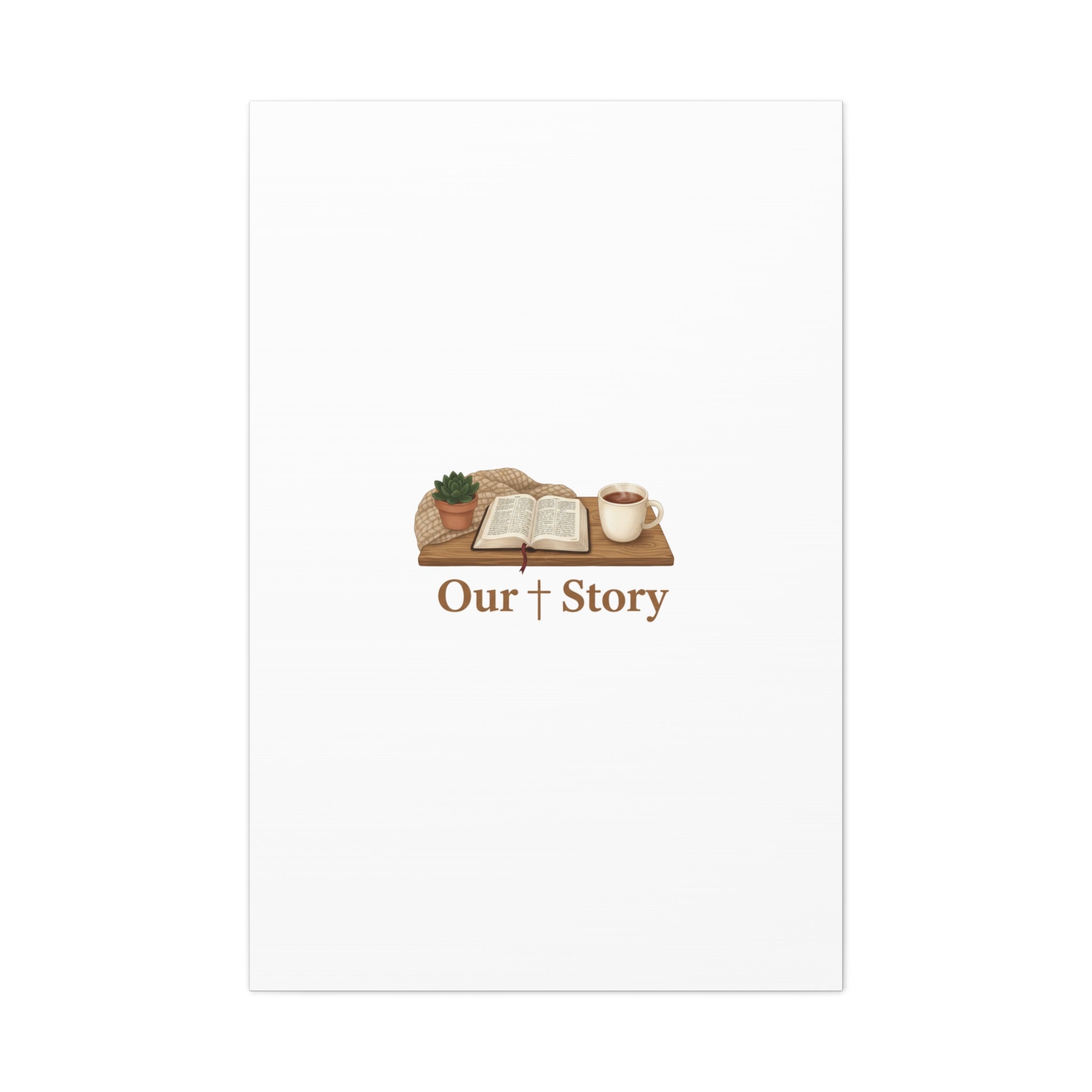 Our Story Canvas | Cozy Reading Aesthetic, Bookish Home Decor