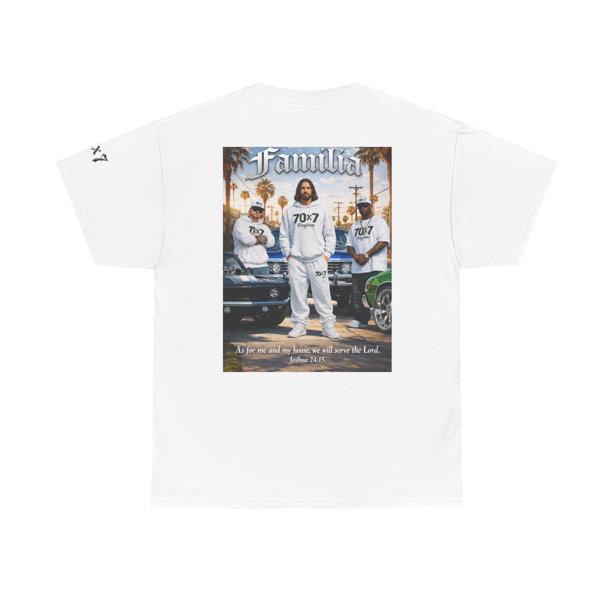 70x7 Streetwear Familia Tee — Christian Urban Crew T-Shirt
