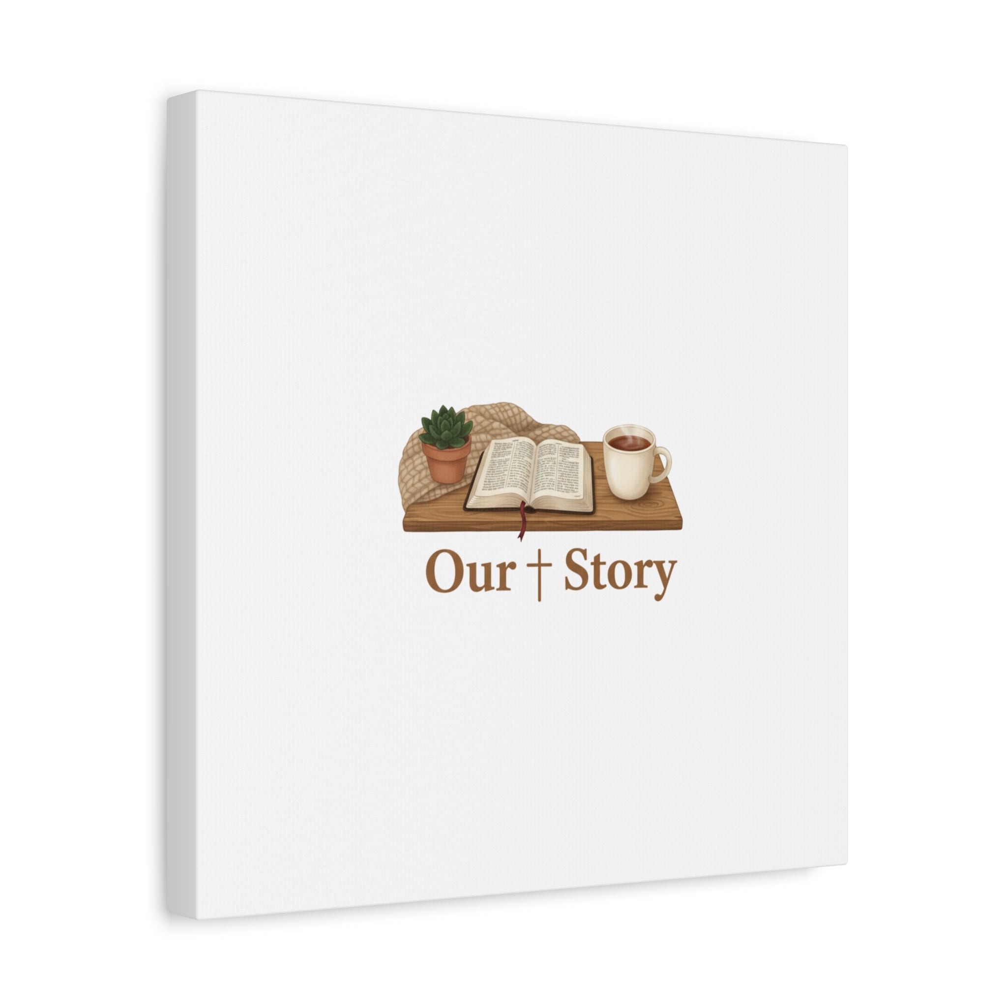 Our Story Canvas | Cozy Reading Aesthetic, Bookish Home Decor