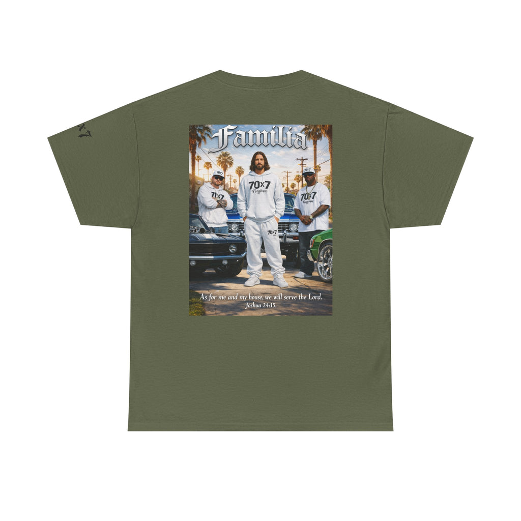 70x7 Streetwear Familia Tee — Christian Urban Crew T-Shirt