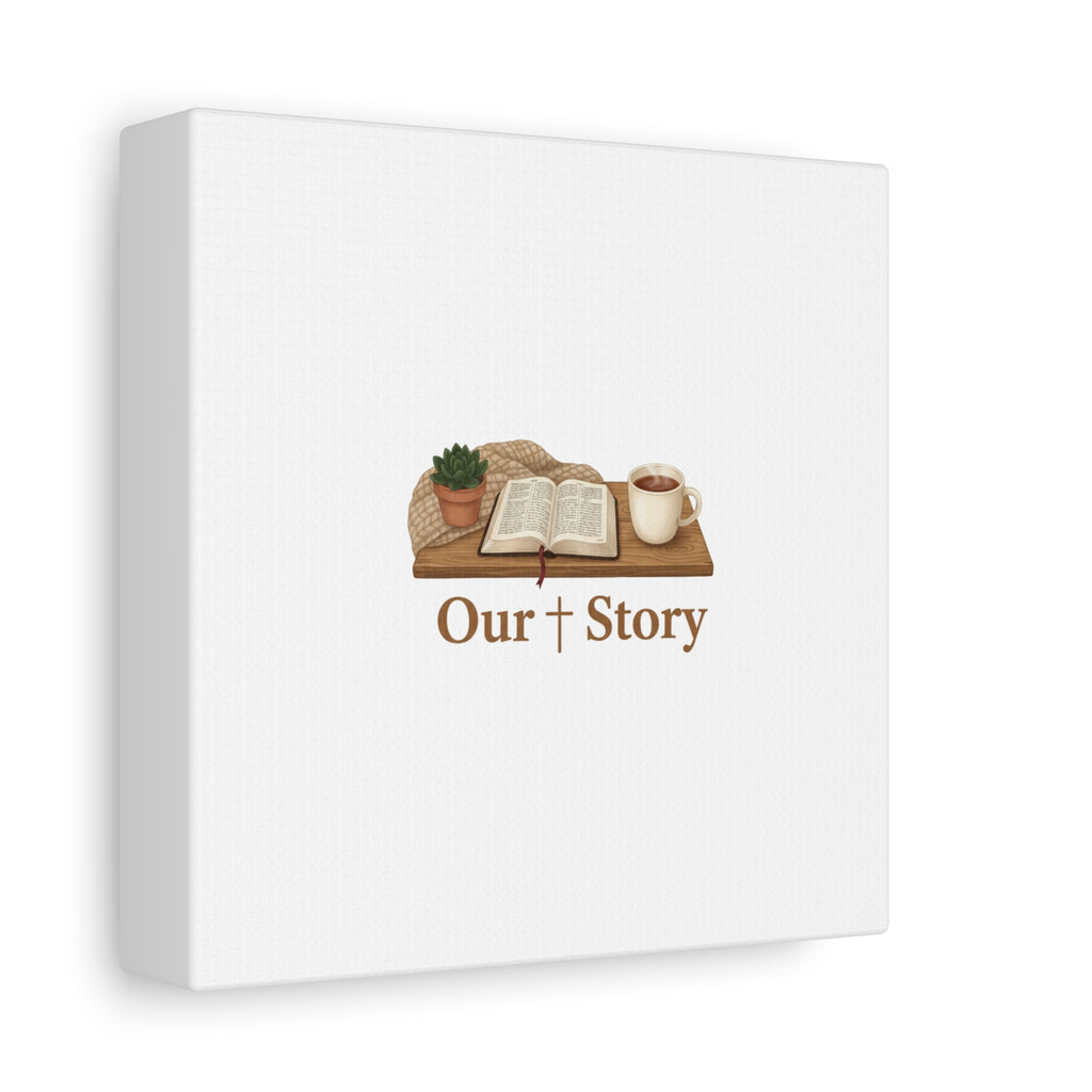 Our Story Canvas | Cozy Reading Aesthetic, Bookish Home Decor