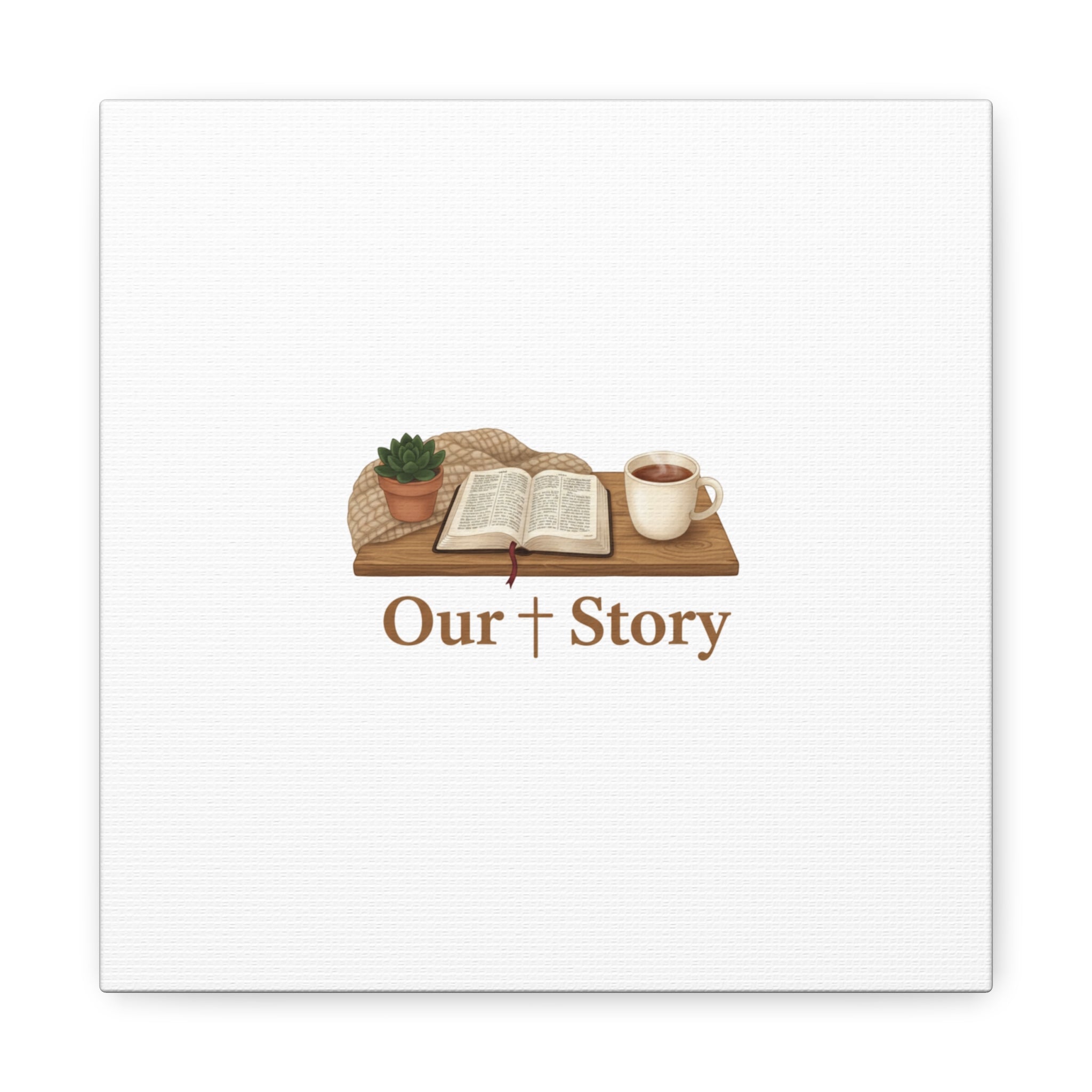 Our Story Canvas | Cozy Reading Aesthetic, Bookish Home Decor