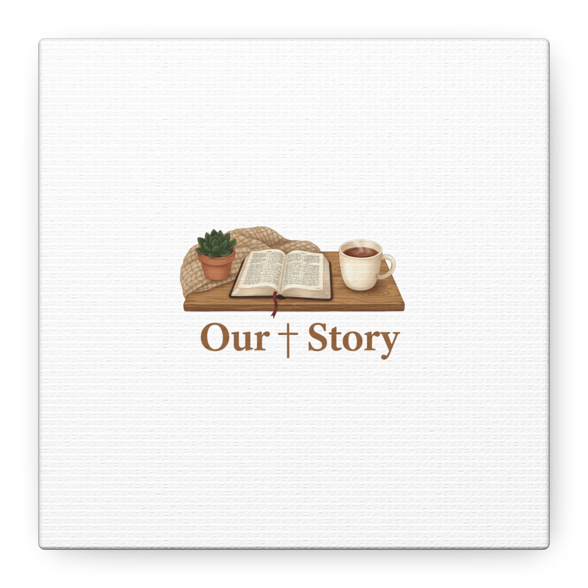 Our Story Canvas | Cozy Reading Aesthetic, Bookish Home Decor