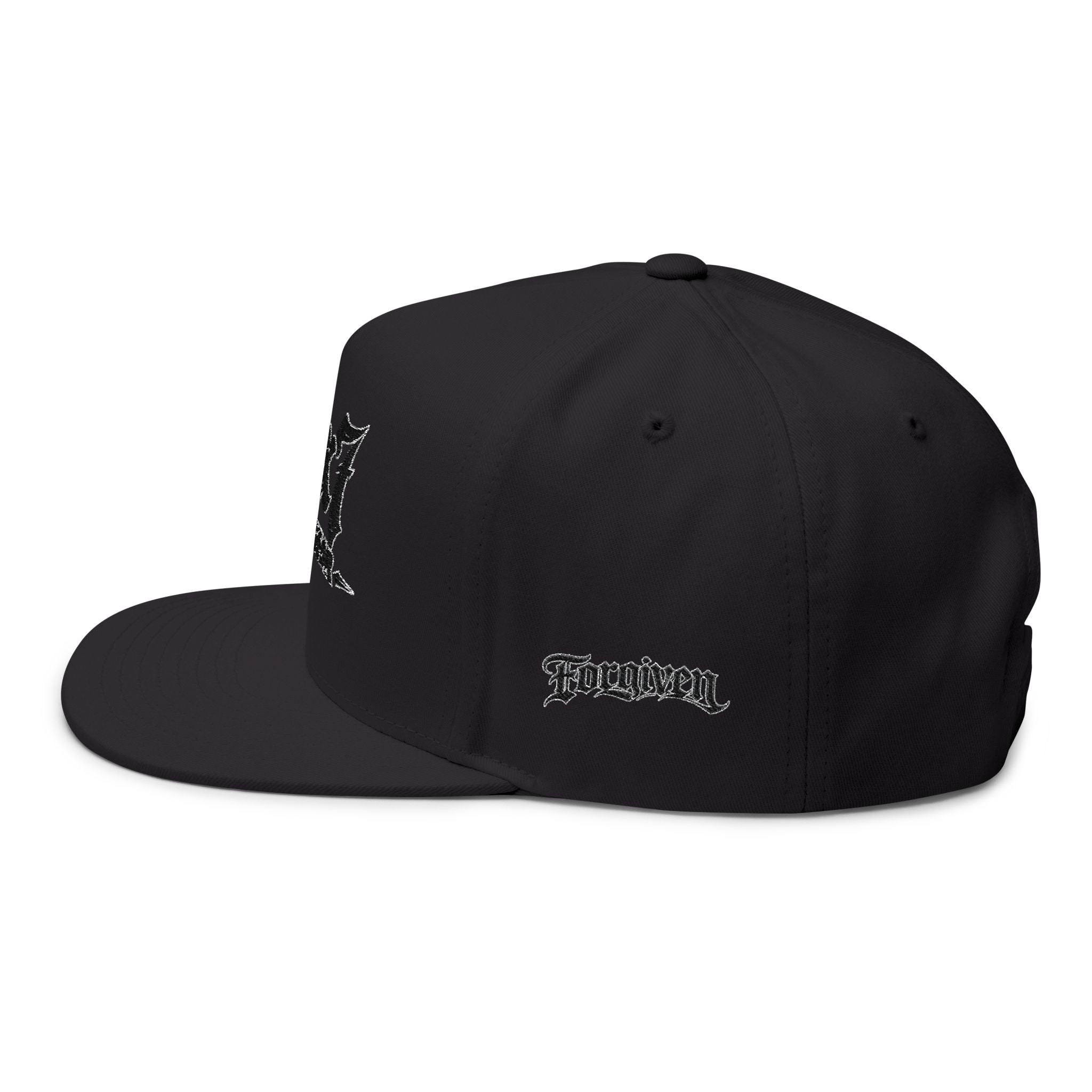 707 Streetwear Forgiven Embroidered Flat Bill Cap
