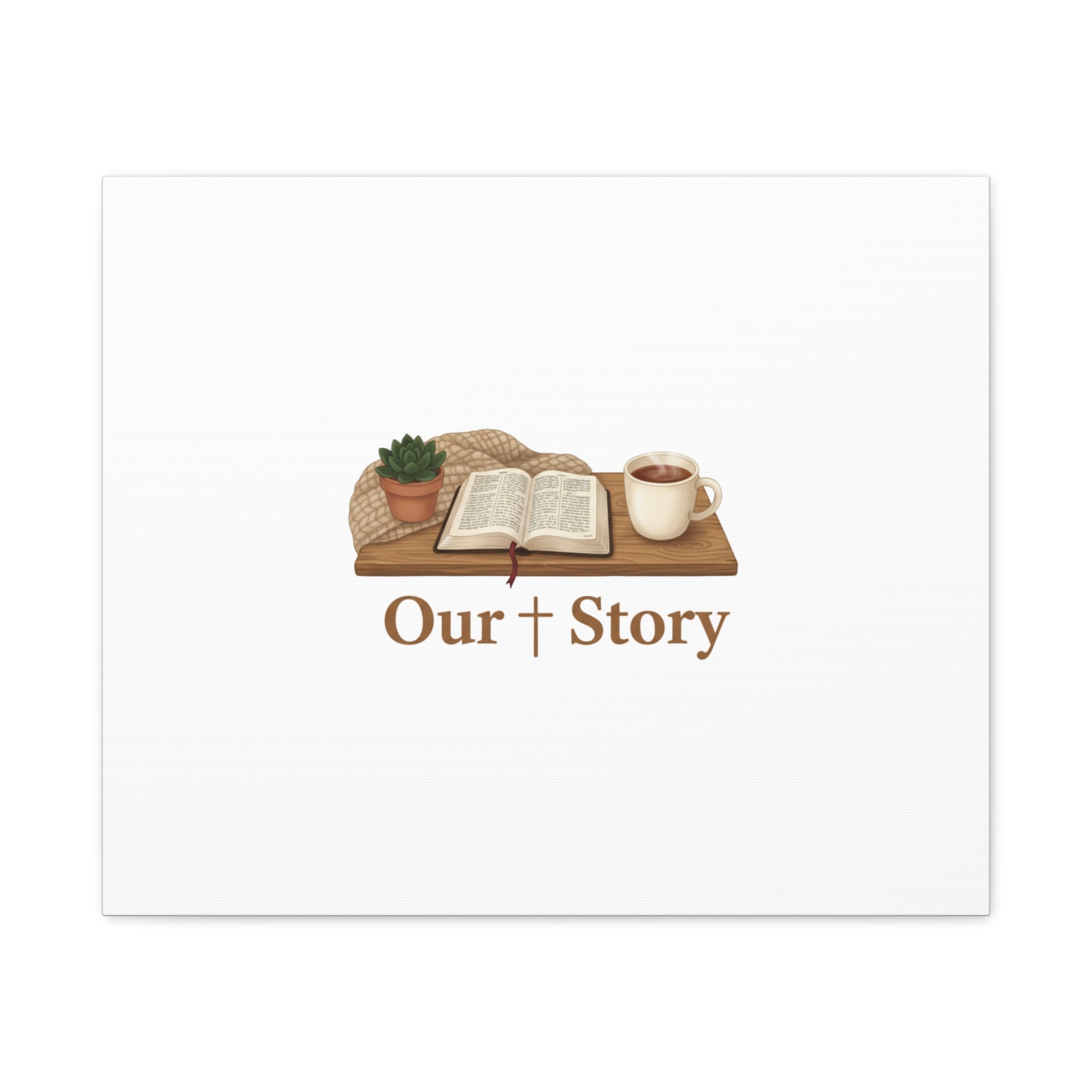 Our Story Canvas | Cozy Reading Aesthetic, Bookish Home Decor