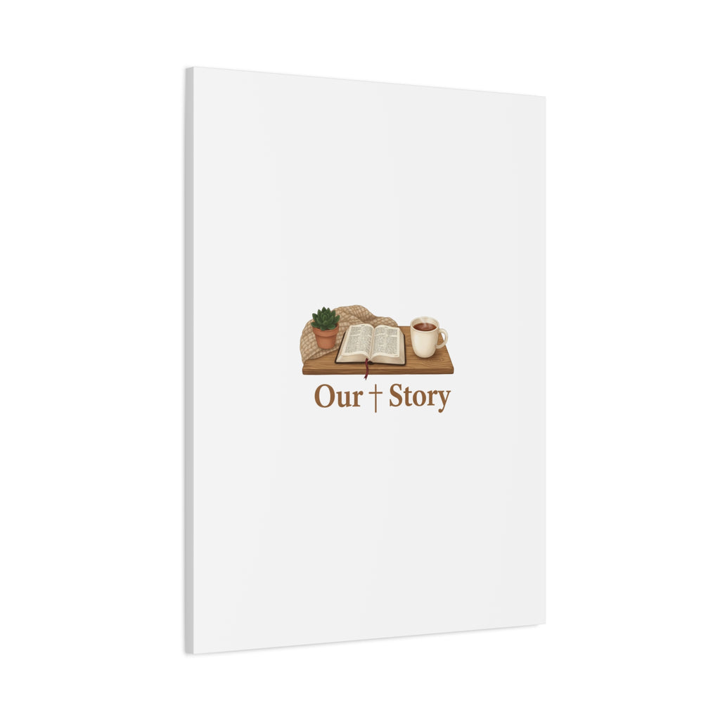 Our Story Canvas | Cozy Reading Aesthetic, Bookish Home Decor