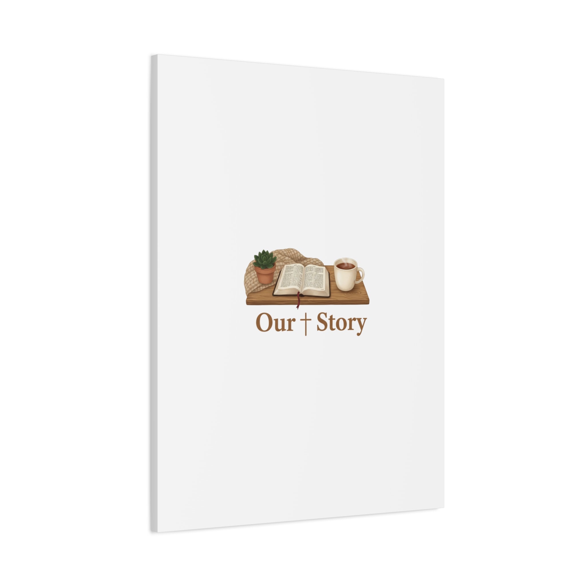 Our Story Canvas | Cozy Reading Aesthetic, Bookish Home Decor