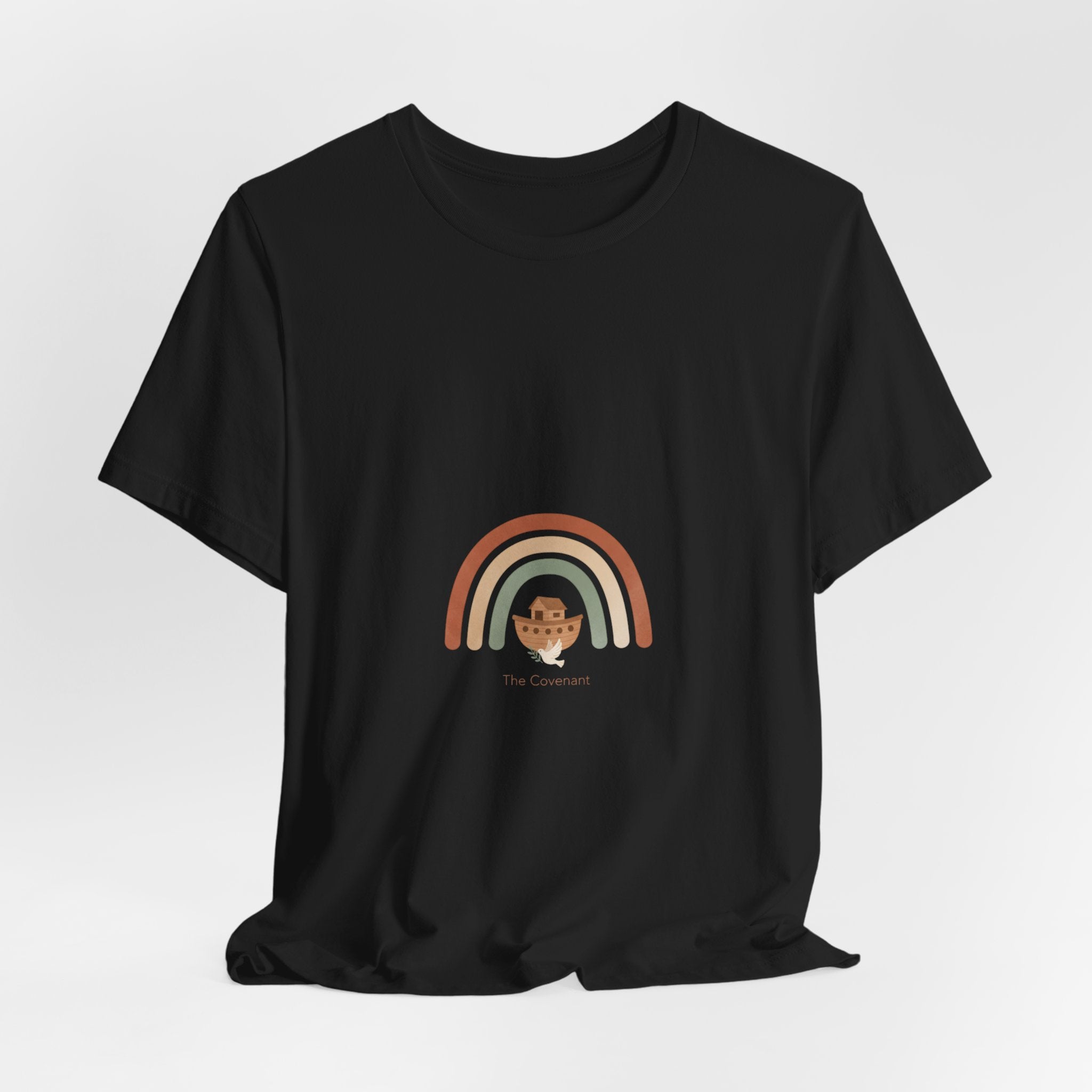 Neutral Rainbow Arc Tee | muted rainbow shirt, boho rainbow