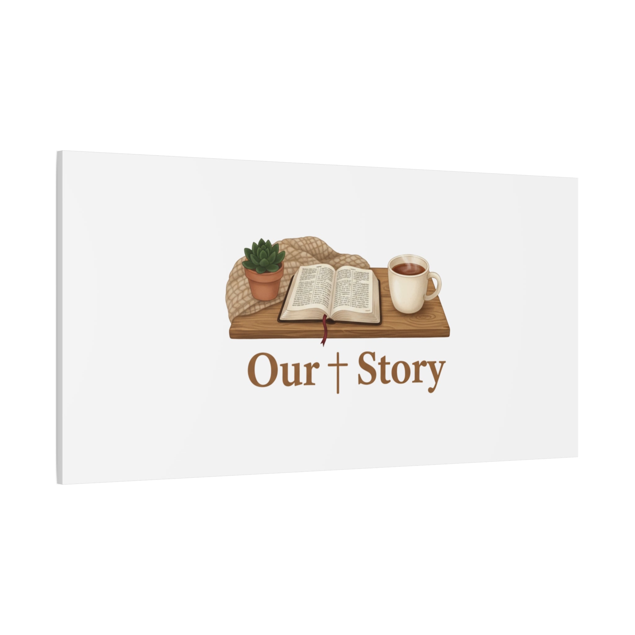 Our Story Canvas | Cozy Reading Aesthetic, Bookish Home Decor