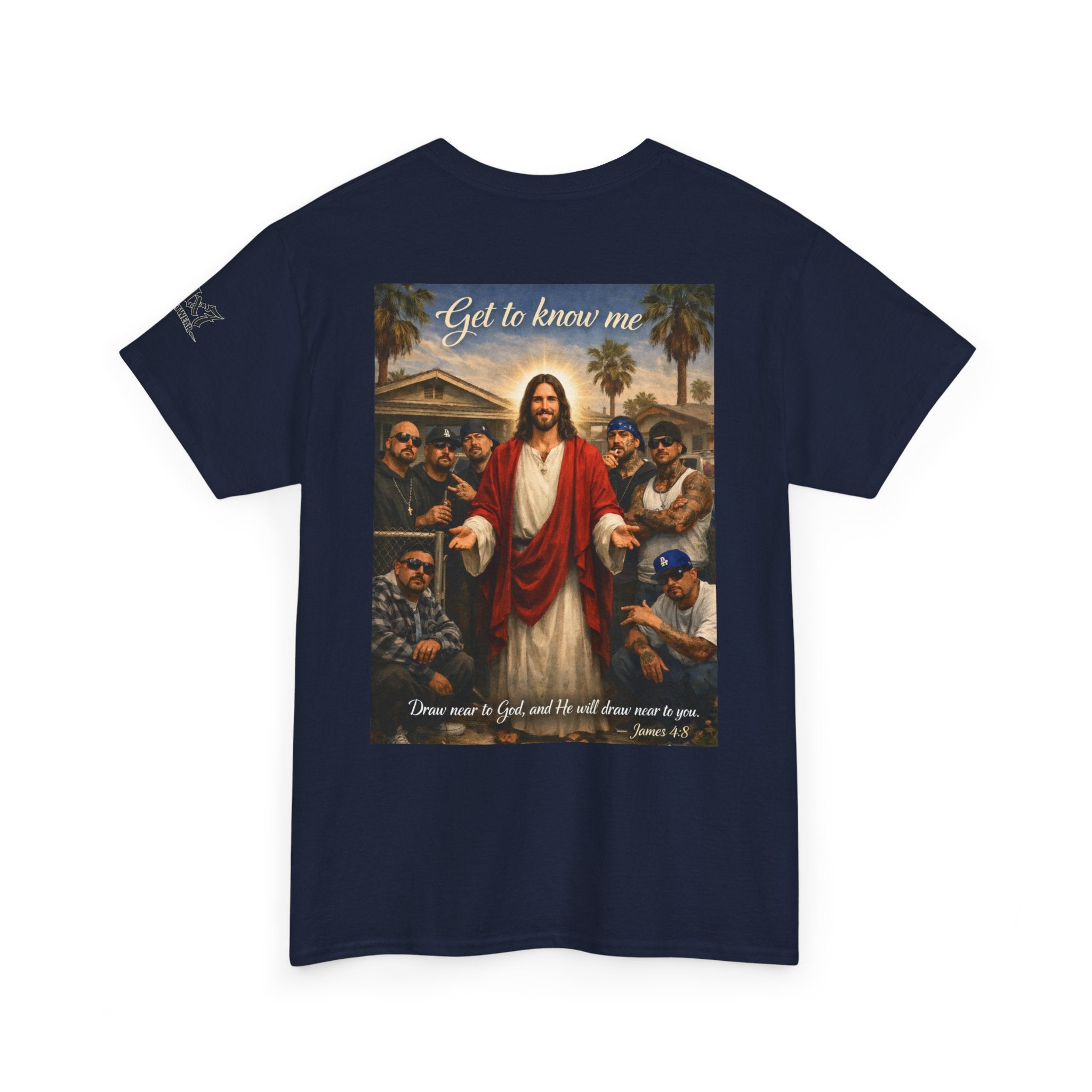 70x7 Streetwear - Jesus 'Get to Know Me' Graphic Tee