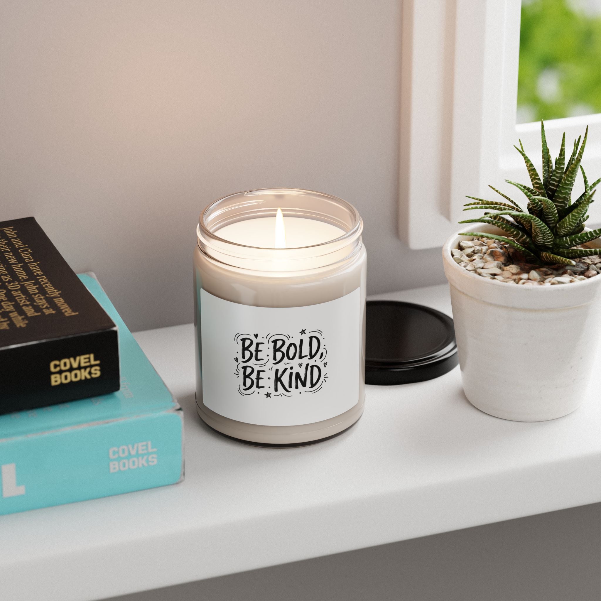 Be Bold Be Kind Soy Candle | Handwritten Brush Script, Marker Font Style