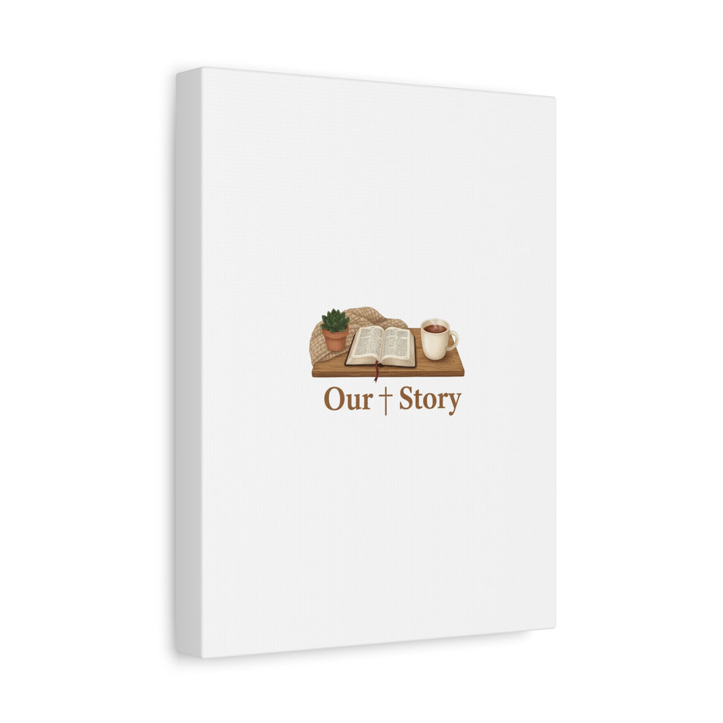 Our Story Canvas | Cozy Reading Aesthetic, Bookish Home Decor