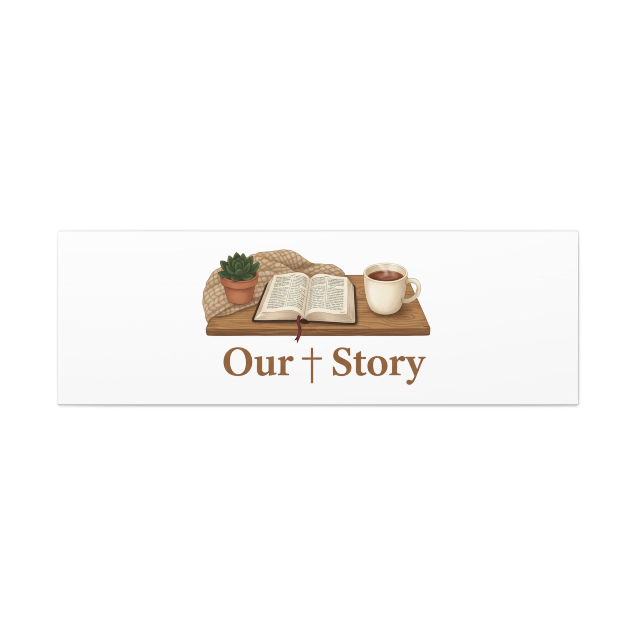 Our Story Canvas | Cozy Reading Aesthetic, Bookish Home Decor