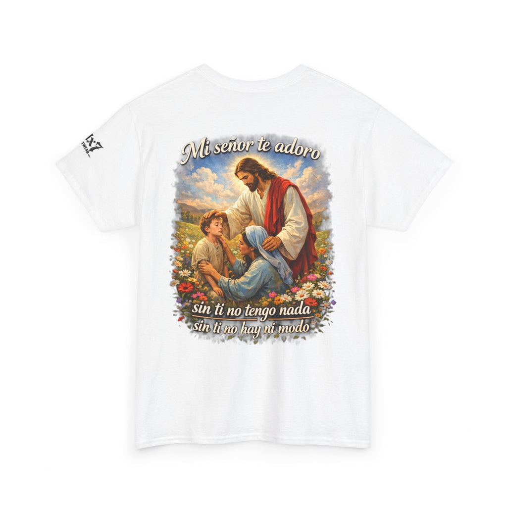 70x7 Streetwear “Mi Señor Te Adoro” Christian Graphic Tee