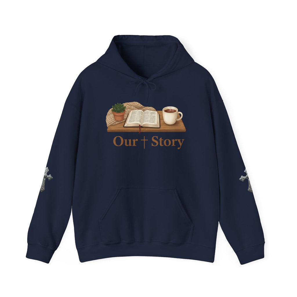 Our Story book illustration Hoodie | cozy book aesthetic, reading life