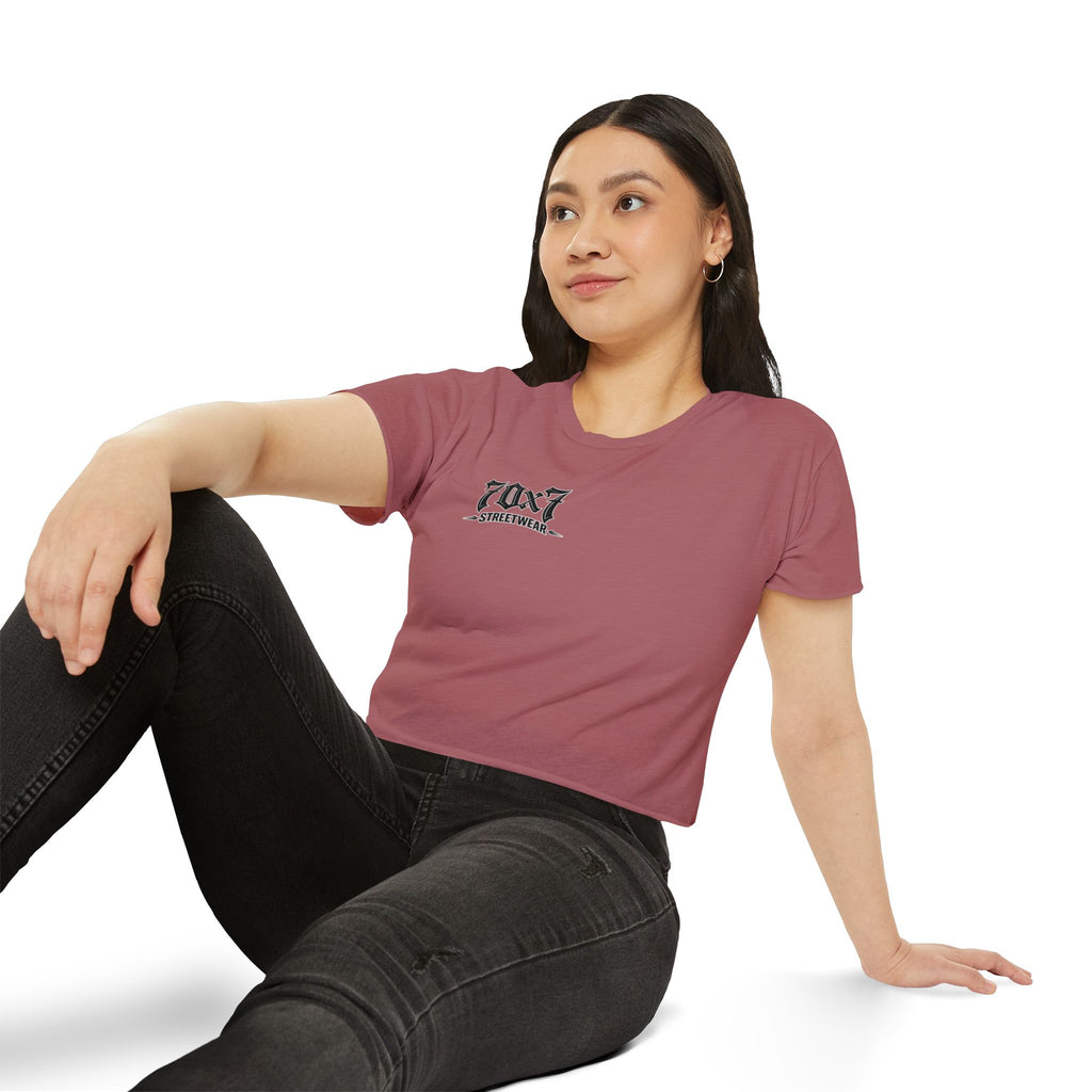 Genesis 3"14 Women's Crop Top — 'You Surely Will Not Die!' 70x7 Streetwear Graphic