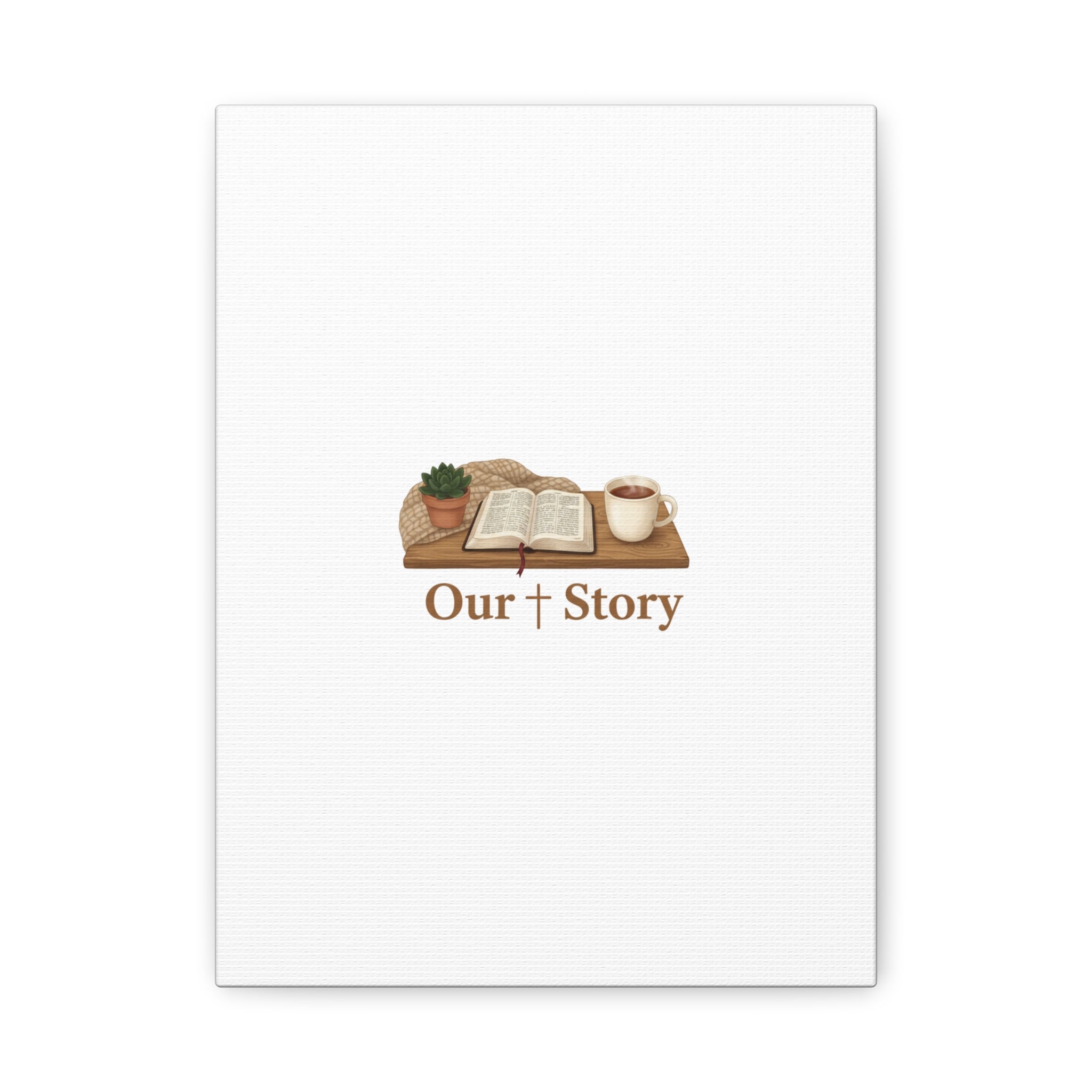 Our Story Canvas | Cozy Reading Aesthetic, Bookish Home Decor