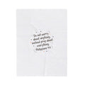 Handwritten Scripture Quote Velveteen Blanket | messy script, doodle text