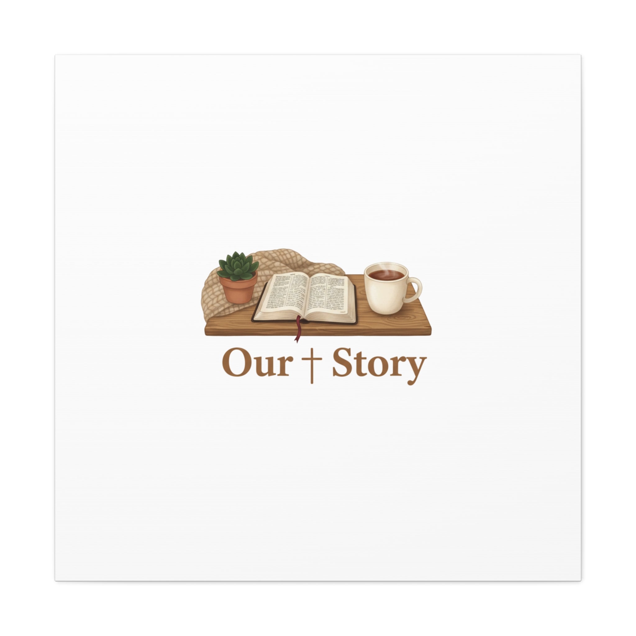Our Story Canvas | Cozy Reading Aesthetic, Bookish Home Decor