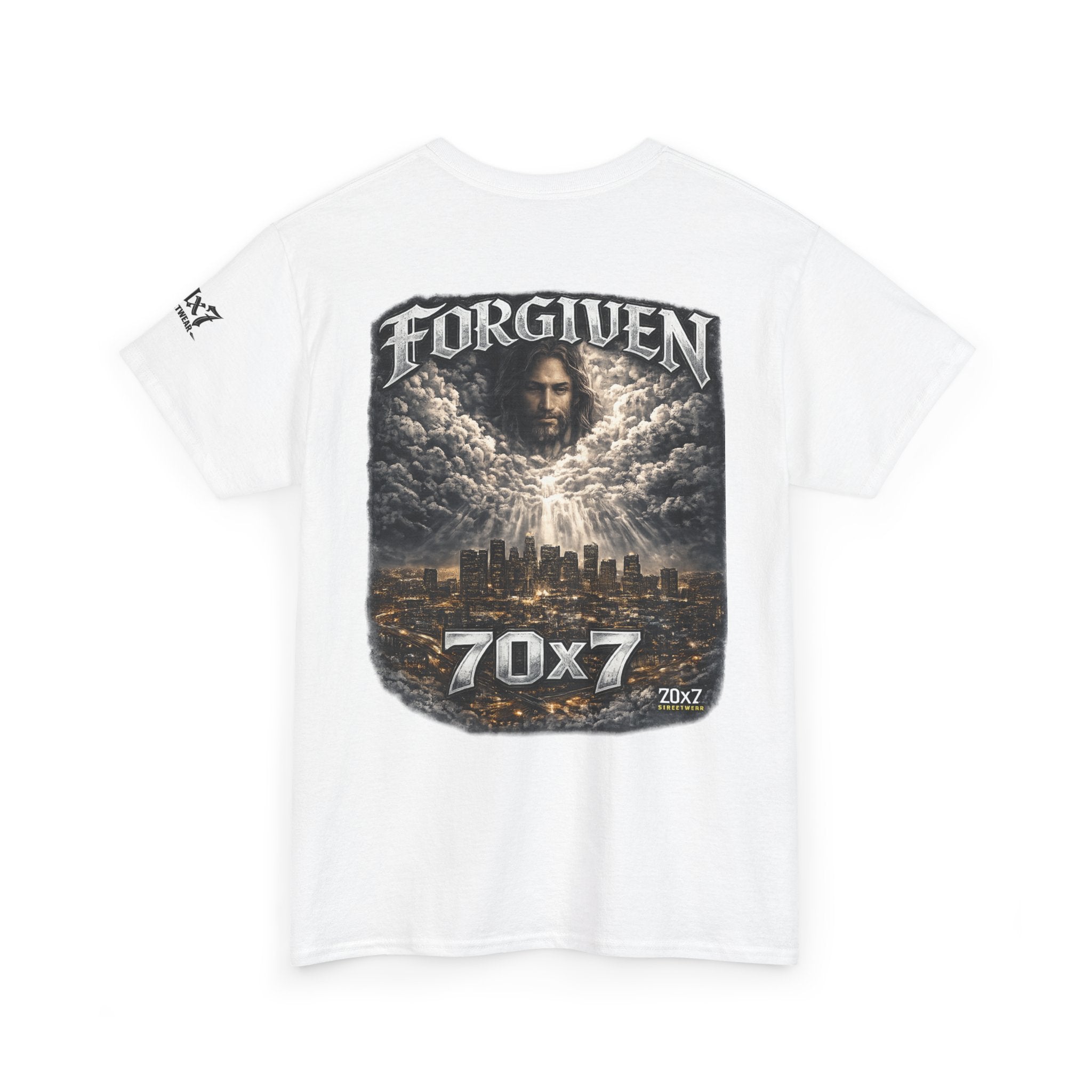 70x7 Streetwear Forgiven Tee — Christian Streetwear Graphic T‑Shirt