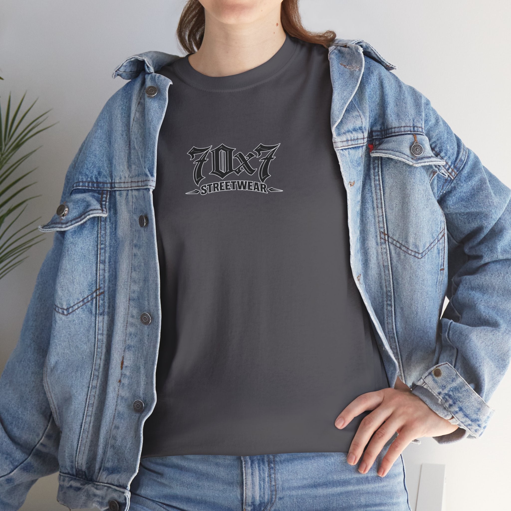 70x7 Streetwear Family Tee — "Family" Graphic Cotton T-Shirt
