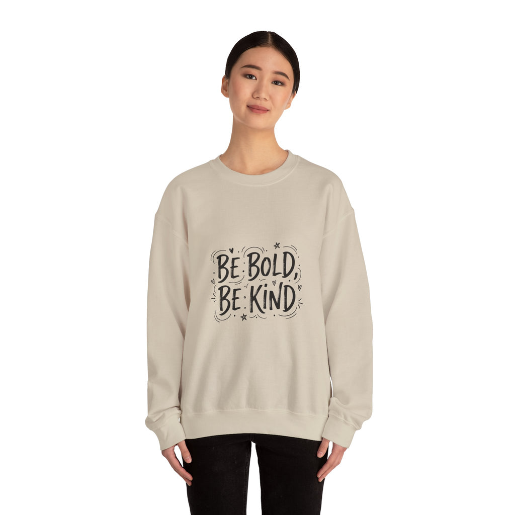 Be Bold Be Kind sweatshirt | handwritten marker font, brush script style