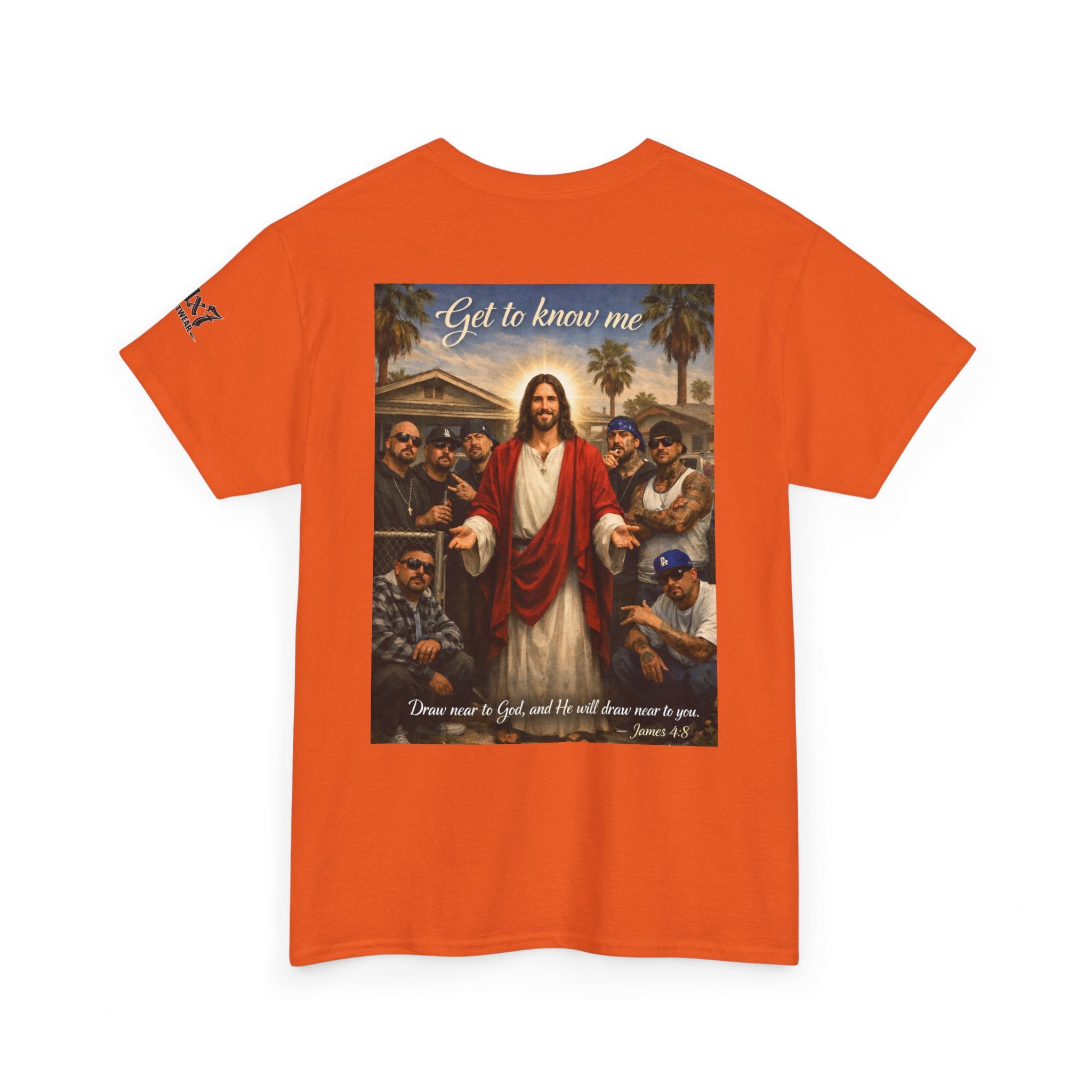 70x7 Streetwear - Jesus 'Get to Know Me' Graphic Tee